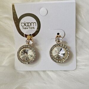 Bloom Gold and Silver Crystal Earrings